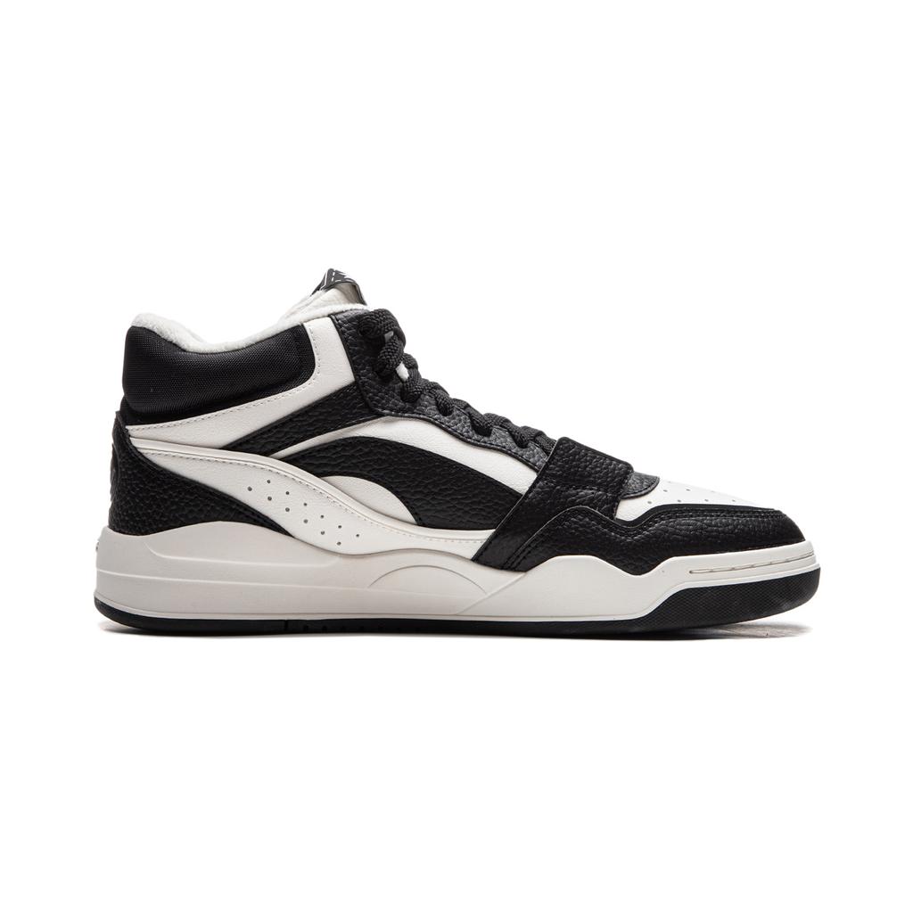 new LINING Moonlight White HI Skateboard Shoes Unisex Mid top Black/Mist White