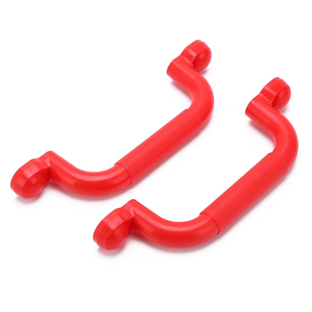 Siguranță Mânere de prindere antiderapante Kituri de feronerie de montare pentru Cadru de cățărat pentru copii, Leagăn, JucărieRoșu