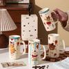 Circus High Value Ceramic Straight Cup Water Cup Gift Cute Fairy Tale Ceramic Cup Couple Gift