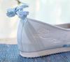 Women's Hai Lang Hanfu Shoes: Pointed Toe, Pearl Embellished, Height Boost, Ming Dynasty Inspired