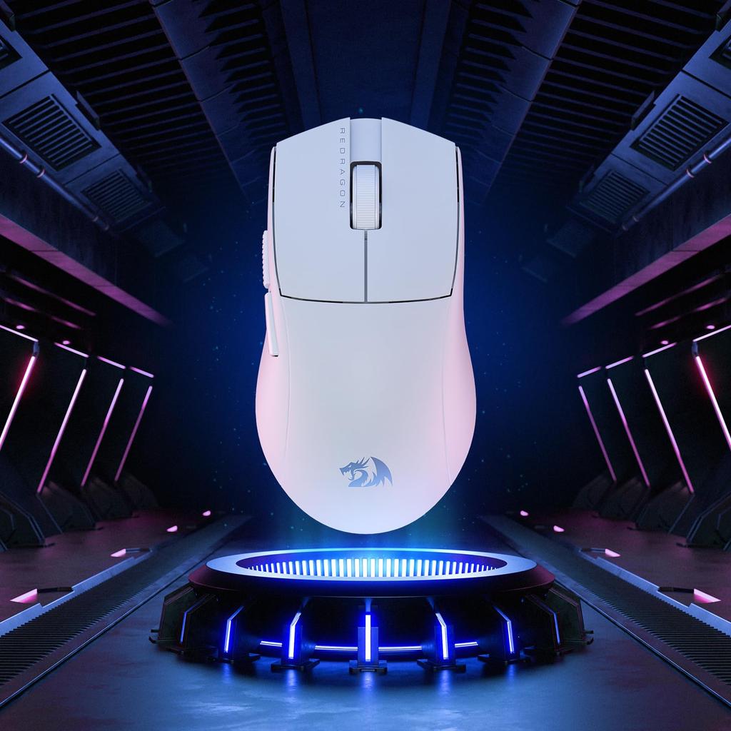 Redragon M916 PRO Wireless Gaming Mouse 49G 26K DPI Mouse Ergonomic Natural Grip Build Fully Programmable Buttons Software Supports DIY Key Binding