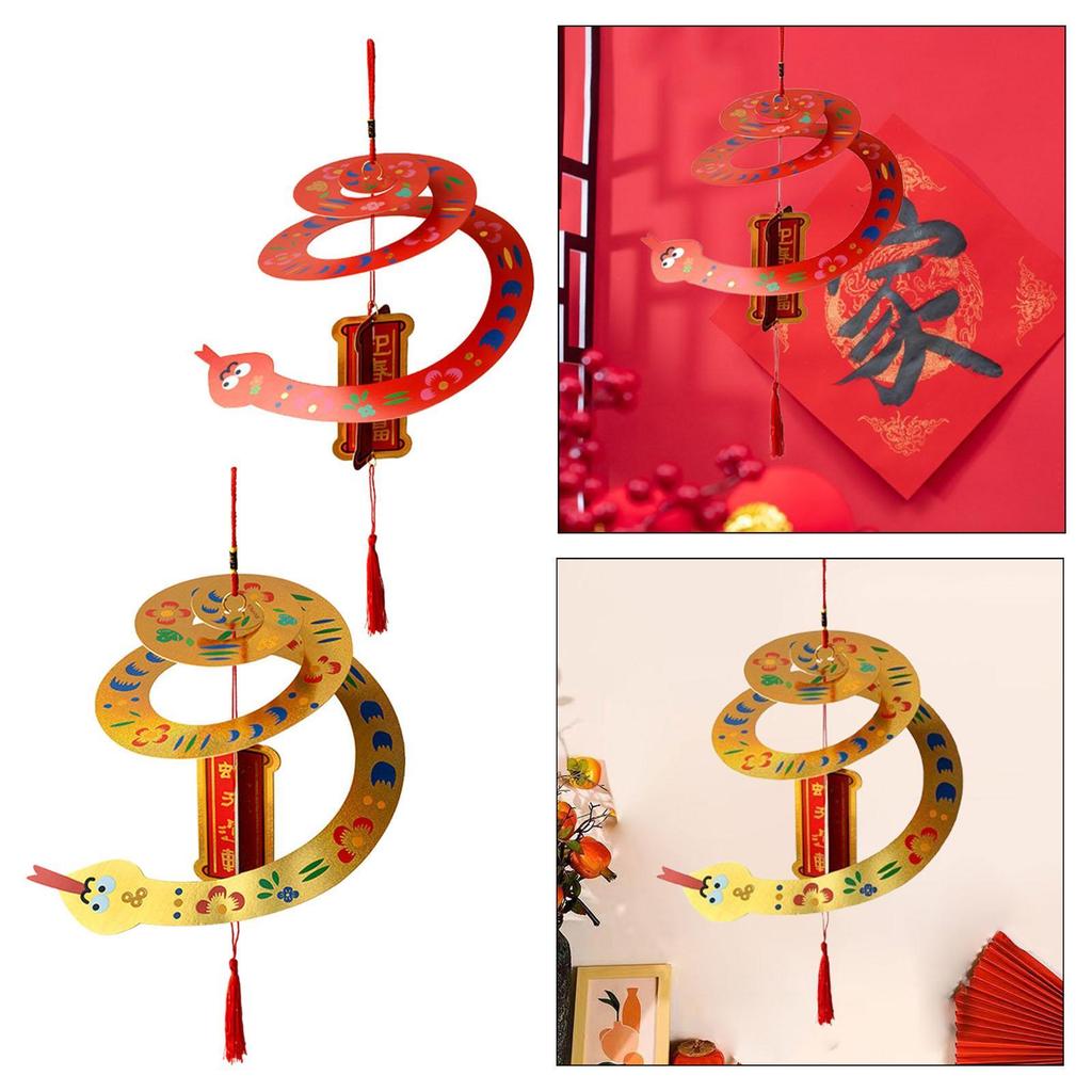 Chinese New Year Hanging Decoration Hanging Ornament Traditional Paper Pendant for Window Party Living Room