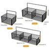 1/2/3 Grid Onion Ginger Garlic Kitchen Shelf Wall Hanging Condiments Spice Vegetable Fruit Storage Rack Drain Basket Punch-Free