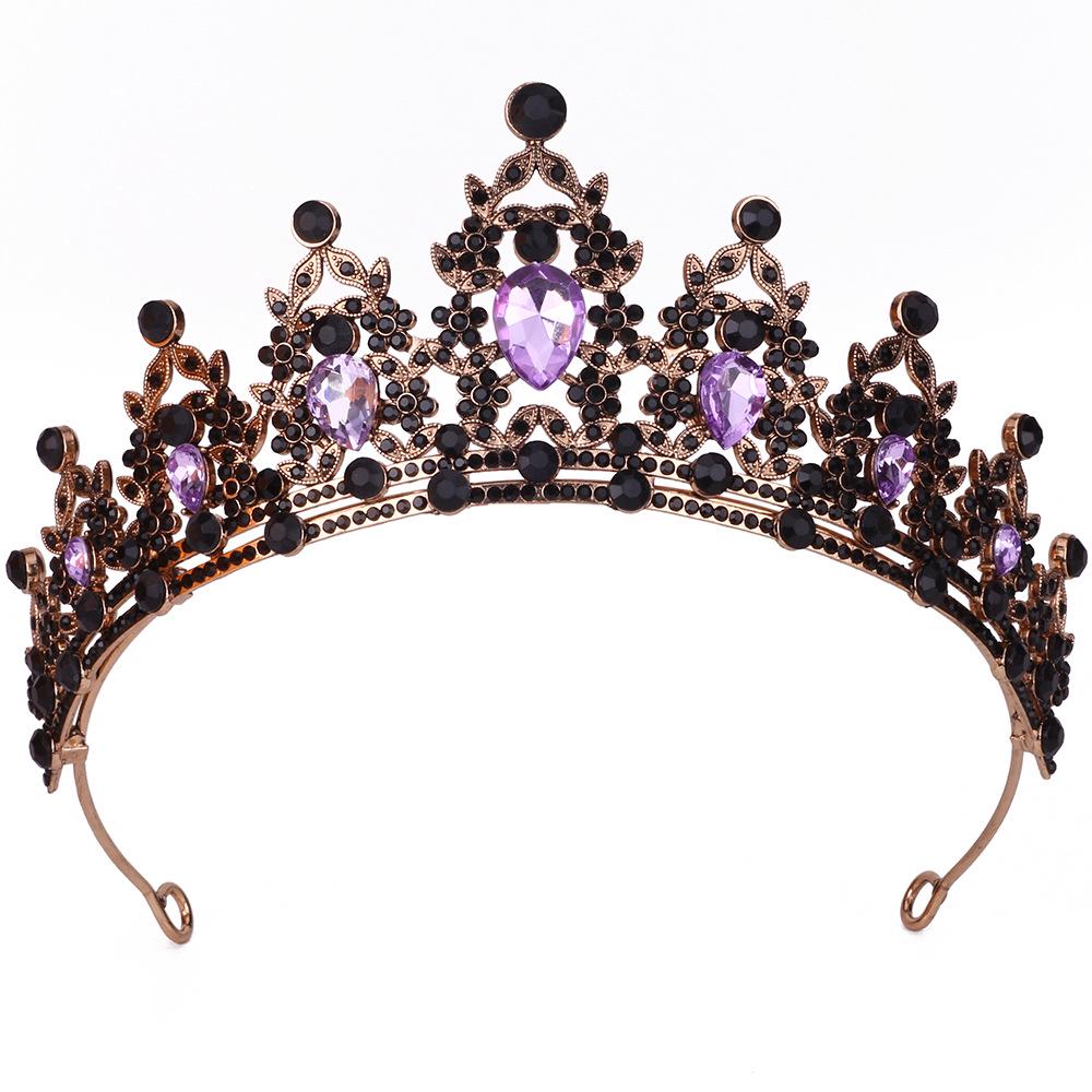 Königliche Kristall Barock Königin Krone Stirnband für Braut oder Geburtstag