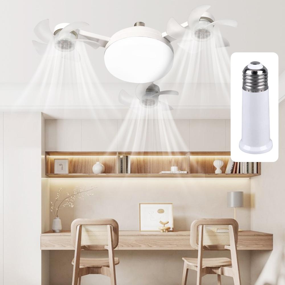 LED Drone Ceiling Fan with Light, 50W/60W E27/E26 Ceiling Fans Lights Dimming Fan with Remote, For Bedroom/Garage/Kitchen