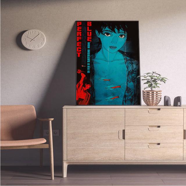 Perfect Blue Cartoon Poster Printing Japanese Cartoon Image Retro Room Home Bar Cafe Decoration Aesthetics