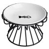 Nordic Style High Foot Pet Bowl Cartoon Neck Protection Anti Overturning Cat Dog Bowl Food Bowl