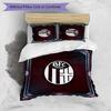 Bologna FC Printed 3PCS Bedding Set Breathable Duvet Cover with Pillowcases Decorative Bed Linen for Bedroom Home