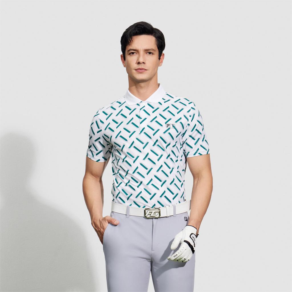 New FILA Polo Shirts Men's All Over Print A11M425119FZA
