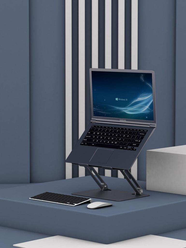 Faltbarer Laptopständer aus Metall mit verbesserter Wärmeableitung