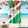 Algeria National Football Team Print Beach Towel, Large Soft Quick Dry Towel for Beach Camping Swimming