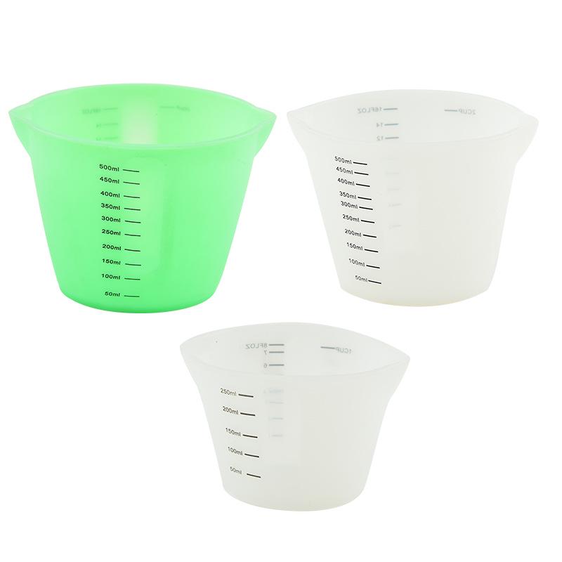 Silicone Measuring Cups - Graduated 250ml & 500ml Set for Baking & Liquids