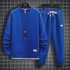 Men's Autumn/Winter Waffle Suit: Trendy Long-Sleeve Sports Two-Piece Set