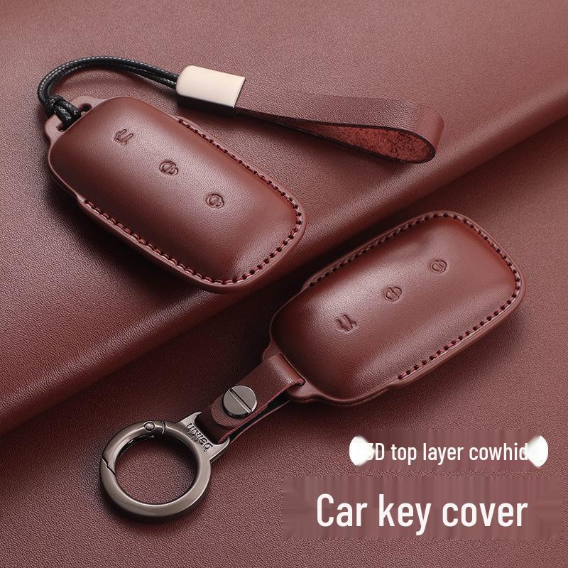 Geely Galaxy L7/L6/e8 Leather Key Case for Men & Women with Starship Buckle