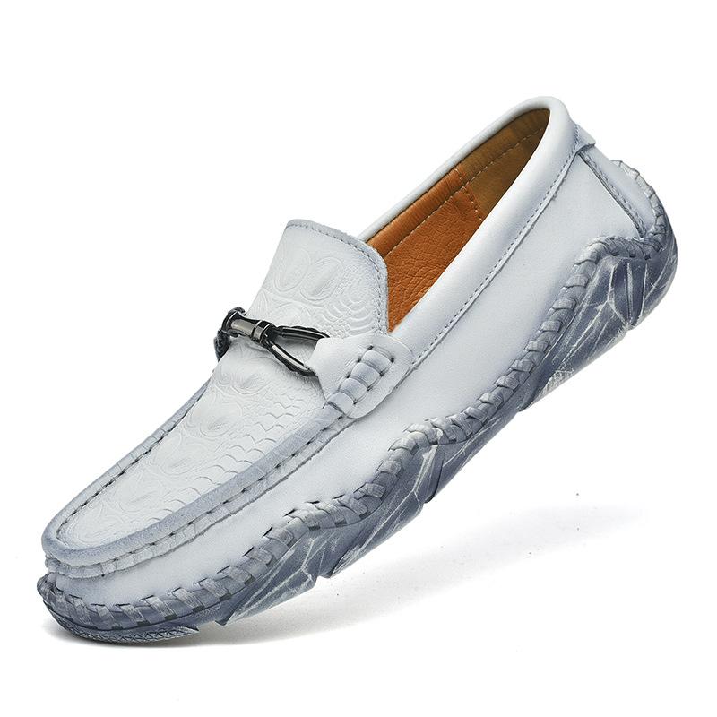 

Мужская обувь больших размеров 2025 осень и зима новая мужская деловая повседневная обувь тренд обувь Доудоу мокасины для вождения 46