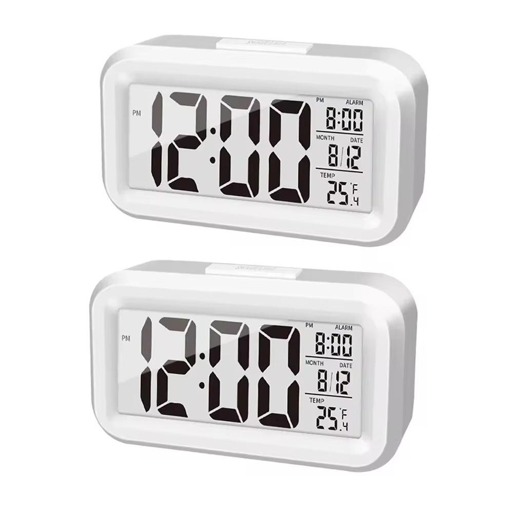 1pc LED Multifunction Digital Alarm Clock  Electronic Backlight Table Clock Backlight Data Time Calendar Desktop Smart Clock