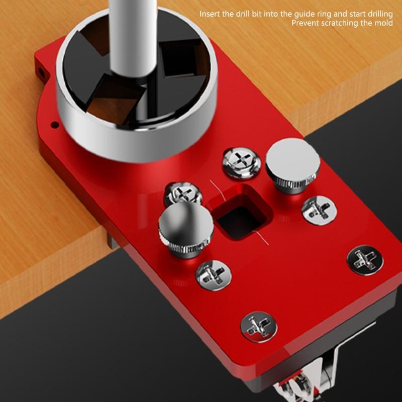 Practical Hinge Drilling Jig for 35mm Cup Hinges Accurate Positioning Tool for Cabinets and Furniture Installation