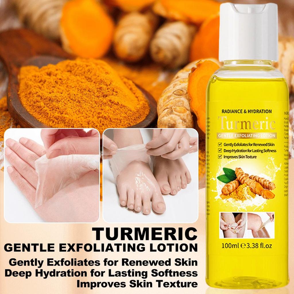 Kurkuma Peelinglotion 10ml Feuchtigkeitsspendend Aufhellend Entfernt sanft abgestorbene Hautzellen