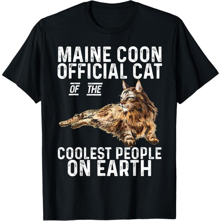 Maine Coon Official Cat Of The Coolest People On Earth T-Shirt for Men Women XXXXXL чёрный