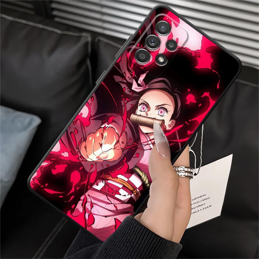 Demons Anime Slayer Soft Back Phone Cover Case for Samsung Galaxy A05 Note 20 Ultra 9 10 A01 A02 A03 A30 A40 A06 A04 A10 A20 A50