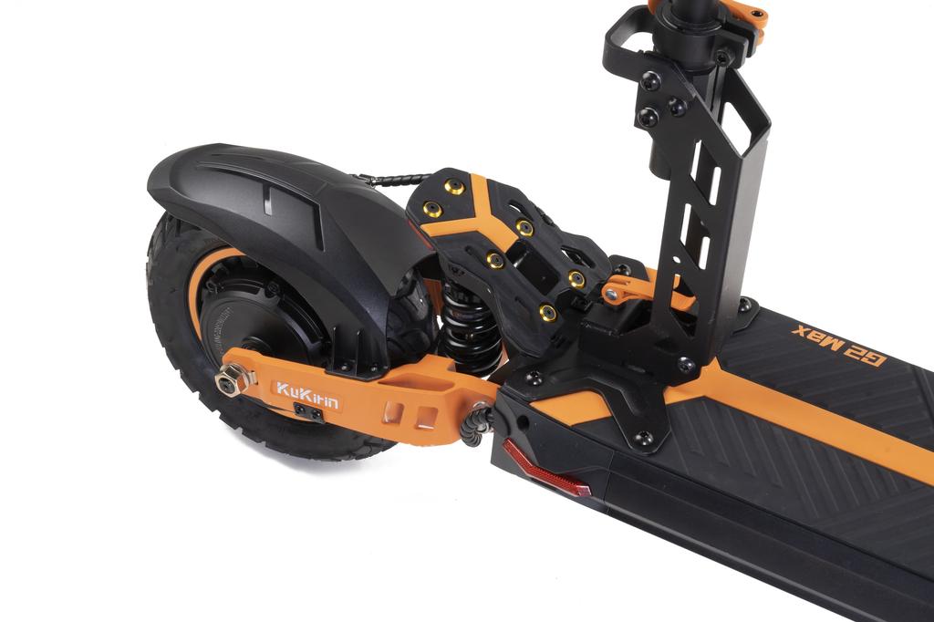 KuKirin Elektrická koloběžka G2 MAX 1000W, 48V 20,8Ah baterie, dojezd 80 km, 10" terénní pneumatiky, dvojité kotoučové brzdy, skládací design