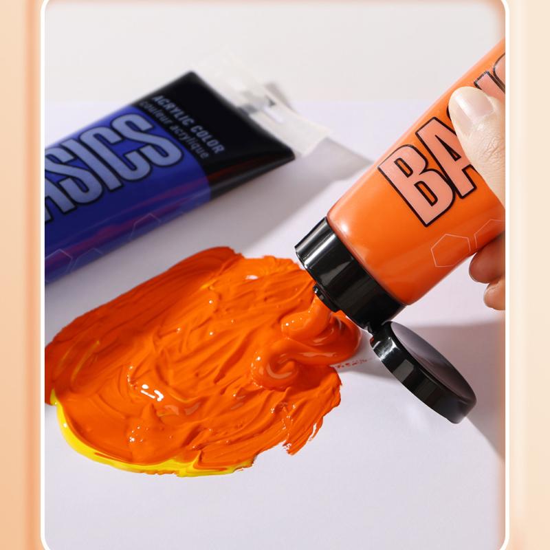 75ml/120ml Acrylic Pigment Good Water Resistance Strong Coverage Long-lasting Color for Painting Creation