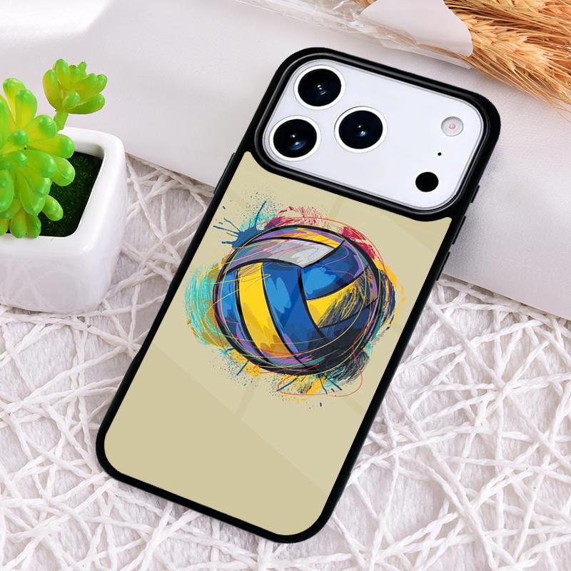 Sportovní Láska Volejbal Nárazuvzdorný Kryt na Telefon pro iPhone 17 Air 16e 15 11 12 14 13 Pro Max Kryt Coque