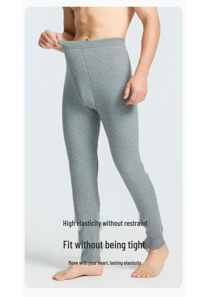 Women's Plus Size Three-Layer Quilted Cotton Pants for Autumn/Winter
