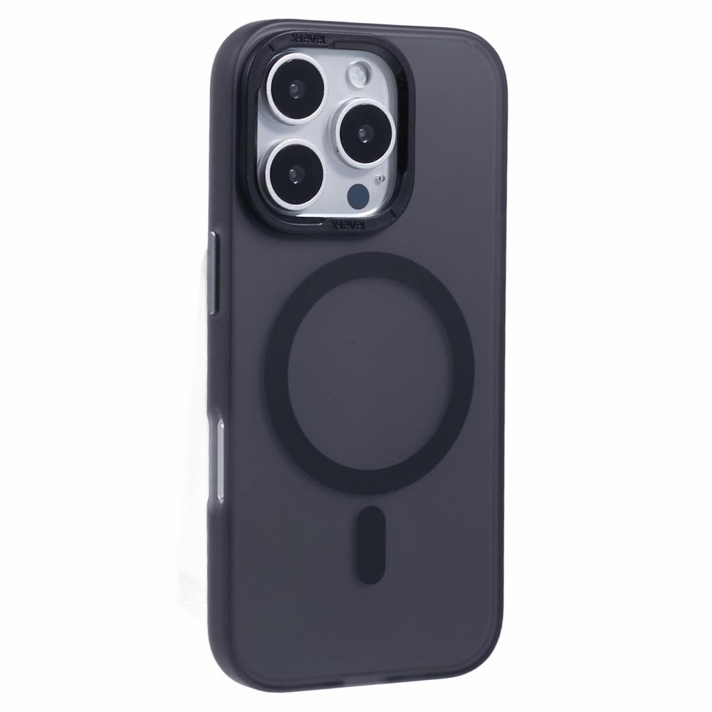 For iPhone 16 Pro Max Case Compatible with MagSafe Frosted Back PC+TPU Phone Cover