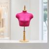 Female Dress Form with Wooden Base Easy To Assemble Mannequin Bust
