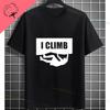 Rock Climbing Climber Bouldering Graphic Design Tshirt Pure Cotton Casual Shortsleev Outdoor Clothing Unisex Clothse
