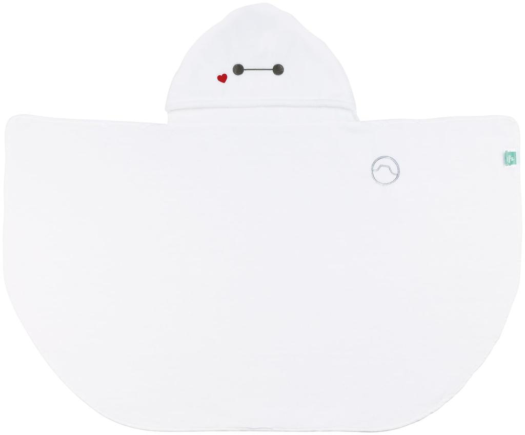 Skater Froté župan s kapucí 108cm x Disney Baymax BPO1 Pončo, 92cm, Odvádějící vlhkost, Rychleschnoucí,