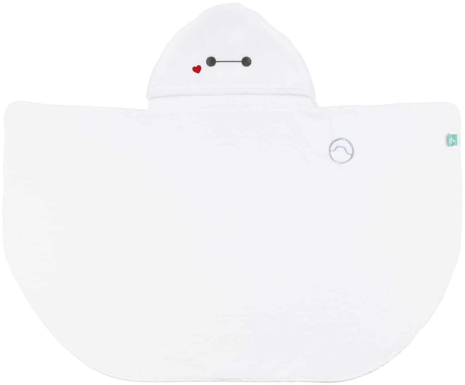 

Skater Kids Hooded Bath Poncho, Moisture-Wicking, Quick-Drying, 108 x 92 cm, Disney Baymax BPO1-A