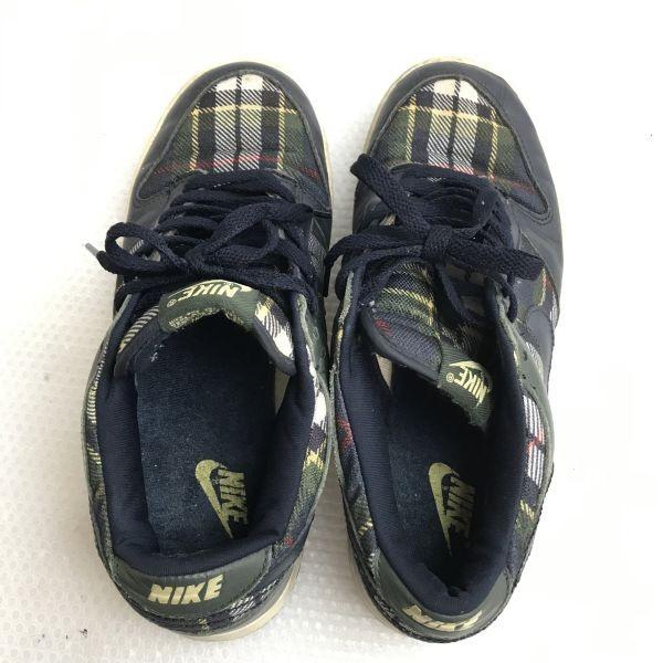Nike Baskets DUNK LOW PREMIUM 26.0 motif à carreaux marine(UTILISÉ)