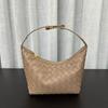 2024 Spring and Summer New Fashionable Versatile Hand-woven Handbag Shoulder Armpit Bag Internet Celebrity Dumpling Bag of the Same Style