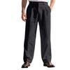 Men's Linen Comfortable And Breathable Straight Striped Suit Trousers