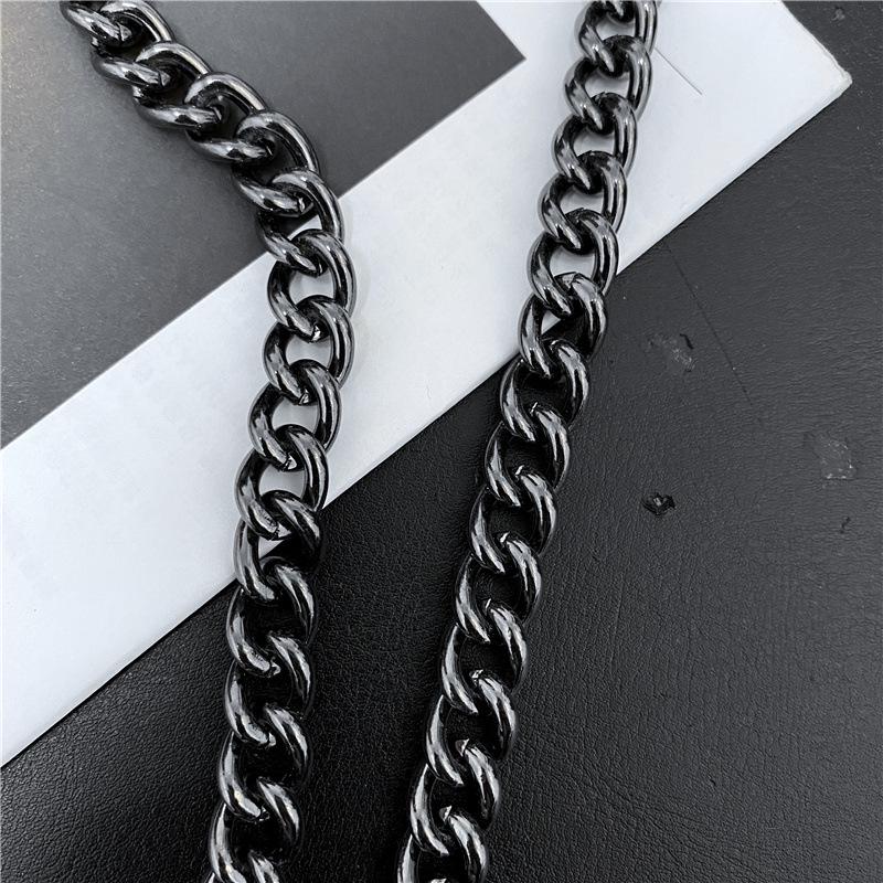 Men's Korean Retro Hip Hop Metal Waist Chain - Punk Gunmetal Pant Accessory
