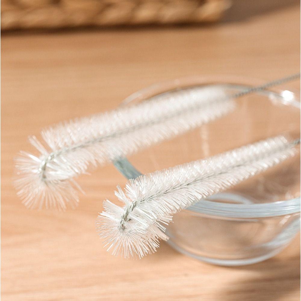 5Pcs/Set Nylon Cup Cleaning Brush Stainless Steel Straw Tube Pipe Cleaner Baby Bottle