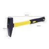 Professional Fitter Hammer 200G Flat Head Duck Bill Design Carbon Steel Head Tpr Coated Shock Absorbing Handle for Metal