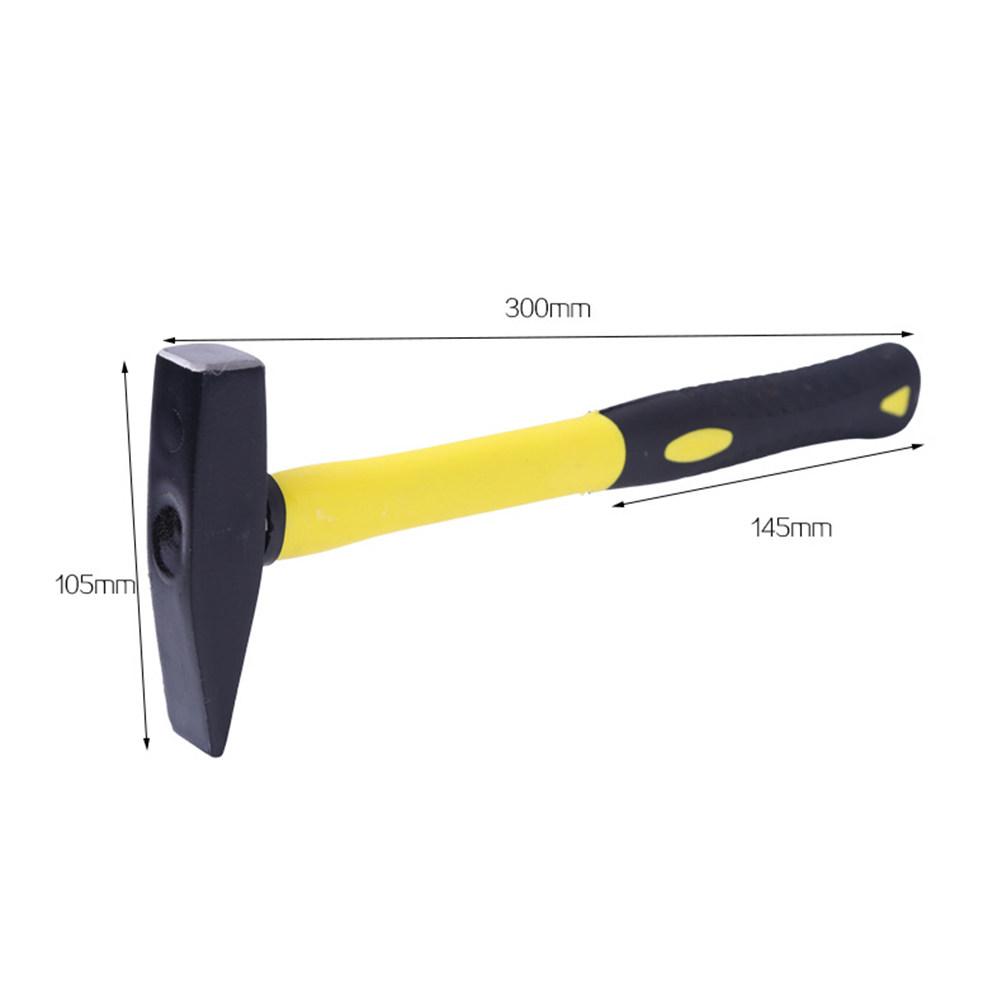 Professional Fitter Hammer 200G Flat Head Duck Bill Design Carbon Steel Head Tpr Coated Shock Absorbing Handle for Metal