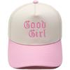 Good Girl Truck Driver Hat Embroidery Vintage Leopard Print Color Matching Baseball Cap European and American Men's Casual