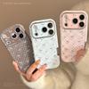 For Apple 17promax Mobile Phone Case for IPhone16 Leather Plaid Bow 15 Retro 13 Soft 12 All Inclusive