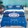 3PCS Football Club Ham-worthy Homes Bedding set,Ideal For1pc Duvet Cover And 2pcs Pillowcases Perfect for Christmas,Ideal for Bedroom, Dormitory