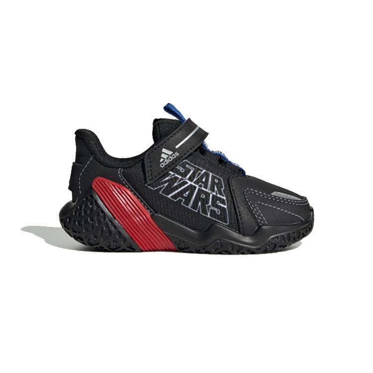 Adidas 4Uture Rnr Starwars ElI Cushioning Slip Resistant Abrasion Resistant Low top Running Shoes Black Red EF9493