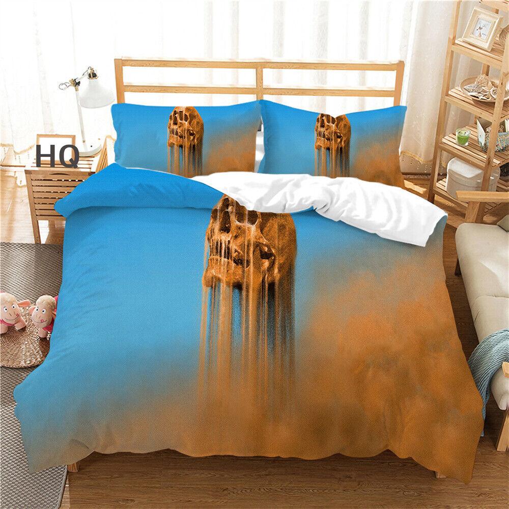Skull Printing Duvet Cover Youth Bedroom Decor Bedding Suit Comforter Cover