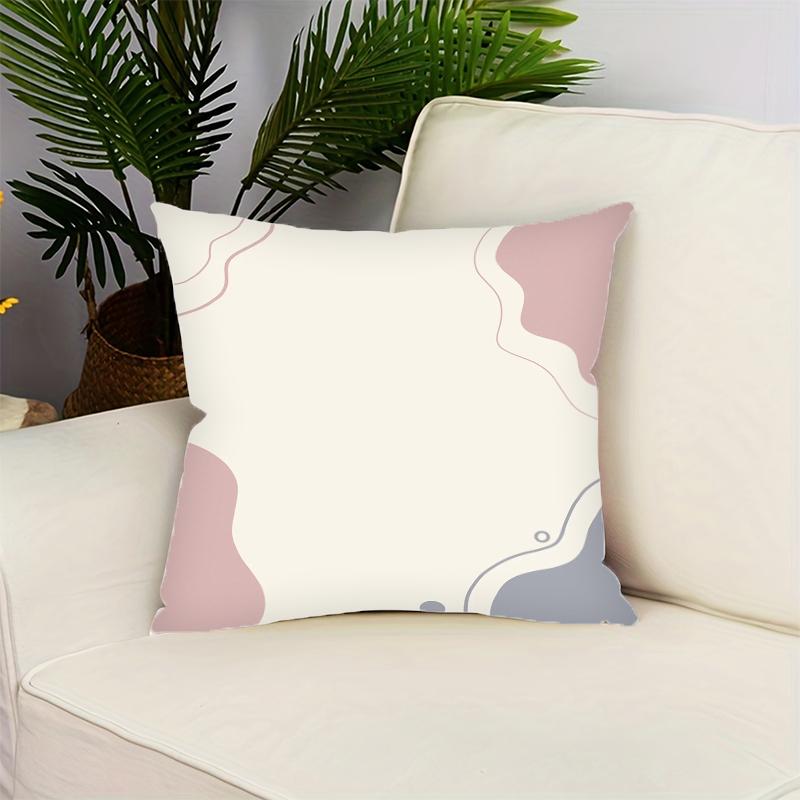 Minimalist Geometric Print Home Decor Pillowcase Bedroom Living Room Sofa Decoration Polyester Cushion Cover With Zipper