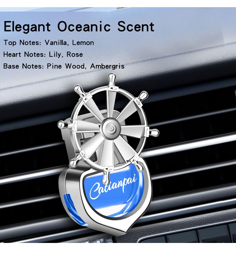 1pcs Mounted Car Fragrance Air Vents Car with Aromatherapy Essential Oil Rotating Ornaments Car Interior Decorations Christmas