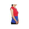 adidas Color Block Quick Dry Short Sleeve Tennis Shirt Women Tops Red Blue BQ3465