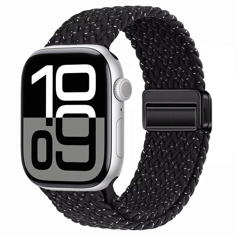 Nylon Strap for Apple Watch 10 46mm 42mm/Ultra 2 49mm 9 8 7 Breathable Watchband iwatch Series 6 5 4 SE 44mm 40mm 45mm 41mm Band