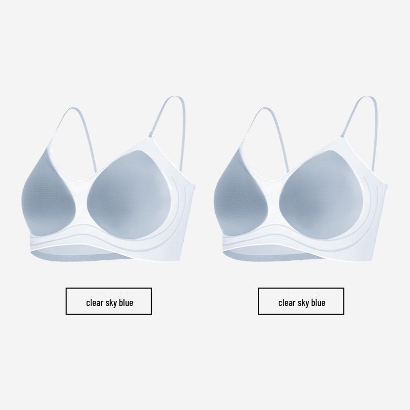 

Ультратонкий охлаждающий бесшовный бюстгальтер с ароматом камелии, мягкой поддержкой и бретелями-спагетти L